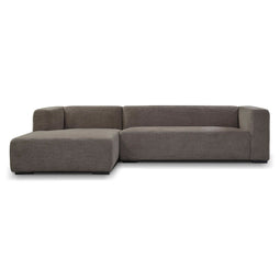 Tower living Glasgow 2,5-seater AR + Chaise Lounge L Grey