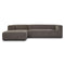 Tower living Glasgow 2,5-seater AR + Chaise Lounge L Grey