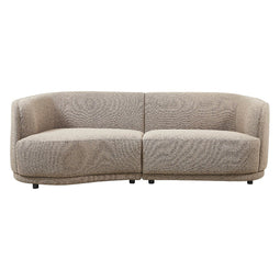 Tower living Leicester Bench Round Left 2,4 cement grey