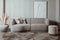 Tower living Leicester Bench Round Left 2,4 cement grey