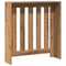 Radiatorombouw 78x20x82 cm bewerkt hout artisanaal eikenkleur