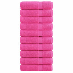 Badhanddoeken 10 st 600 g/m 70x140 cm 100% katoen roze