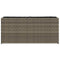 Plantenbak met 2 potten 90x20x40 cm poly rattan grijs