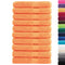 Handdoeken 10 st 600 g/m 100x200 cm 100% katoen oranje
