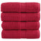 Washandjes 4 st 600 g/m 30x30 cm 100% katoen rood