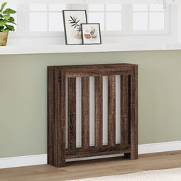 Radiatorombouw 78x20x82 cm bewerkt hout bruin eikenkleurig