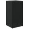 Plantenbak 40x40x80 cm poly rattan zwart