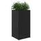 Plantenbak 40x40x80 cm poly rattan zwart