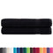 Handdoeken 2 st 600 g/m 100x200 cm 100% katoen zwart