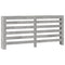 Radiatorombouw 175x20x82 cm bewerkt hout betongrijs