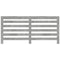 Radiatorombouw 175x20x82 cm bewerkt hout betongrijs
