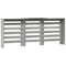 Radiatorombouw 205x21,5x83,5 cm bewerkt hout grijs sonoma eiken