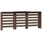 Radiatorombouw 205x21,5x83,5 cm bewerkt hout bruin eikenkleurig