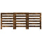 Radiatorombouw 205x21,5x83,5 cm bewerkt hout gerookt eikenkleur
