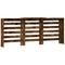 Radiatorombouw 205x21,5x83,5 cm bewerkt hout gerookt eikenkleur