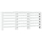 Radiatorombouw 205x21,5x83,5 cm bewerkt hout wit