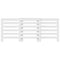 Radiatorombouw 205x21,5x83,5 cm bewerkt hout wit