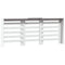 Radiatorombouw 205x21,5x83,5 cm bewerkt hout wit