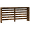 Radiatorombouw 175x20x82 cm bewerkt hout gerookt eikenkleurig