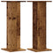Speakerstandaards 2 st 30x30x80 cm bewerkt hout oud houtkleurig
