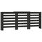 Radiatorombouw 205x21,5x83,5 cm bewerkt hout zwart