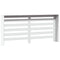 Radiatorombouw 175x20x82 cm bewerkt hout wit