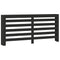 Radiatorombouw 175x20x82 cm bewerkt hout zwart