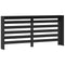 Radiatorombouw 175x20x82 cm bewerkt hout zwart