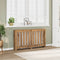 Radiatorombouw 149x20x82 cm bewerkt hout artisanaal eikenkleur