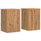 Plantenstandaards 2 st 25x25x35 cm hout artisanaal eiken