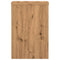 Plantenstandaards 2 st 25x25x35 cm hout artisanaal eiken