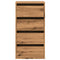 Ladekast 40x41x76 cm bewerkt hout artisanaal eikenkleurig