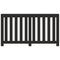 Radiatorombouw 149x20x82 cm bewerkt hout zwart