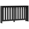 Radiatorombouw 149x20x82 cm bewerkt hout zwart
