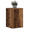Plantenstandaards 2 st 25x25x35 cm bewerkt hout oud houtkleurig