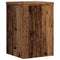 Plantenstandaards 2 st 25x25x35 cm bewerkt hout oud houtkleurig