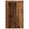 Plantenstandaards 2 st 25x25x35 cm bewerkt hout oud houtkleurig