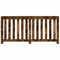 Radiatorombouw 175x20x82 cm bewerkt hout gerookt eikenkleurig