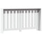 Radiatorombouw 149x20x82 cm bewerkt hout wit