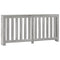 Radiatorombouw 175x20x82 cm bewerkt hout grijs sonoma eiken