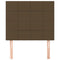 Hoofdborden 2 st 80x5x78/88 cm stof donkerbruin