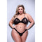 Ondergoed Set Baci Lingerie Crotchless G- Zwart 2 Onderdelen