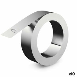 Gelamineerde Tape voor Labelmakers Dymo Aluminium Rhino™ 12 mm (10 Stuks)