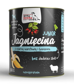 SYTA MICHA Junior Lamb with black carrot and banana - nat hondenvoer - 800g
