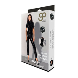 Erotisch Kostuum Guilty Pleasure Catsuit Zwart S