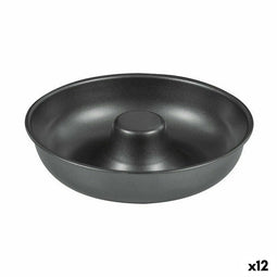 Oven Mould Quttin Donuts Koolstofstaal Zwart Ø 21 cm 21 x 5 cm (12 Stuks)