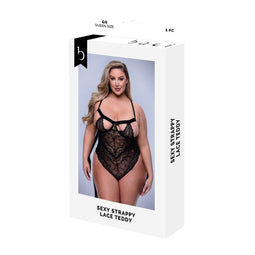 Gympak Baci Lingerie Sexy Strappy Lace Zwart