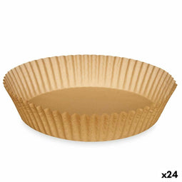 Olievrij bakpapier 20 x 20 x 4 cm (24 Stuks) Set Cirkelvormig 20 Onderdelen