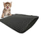 DIAMENTIQ Kattenmat zwart rechthoek - kattenbakmat - 40 x 50cm