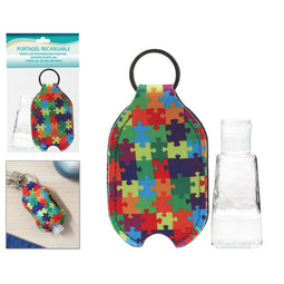 Sleutelhanger Hydro-alcoholische gel Multicolour Puzzel